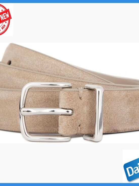 1 Inch Suede Belt with Metal Loop, Casual Fashion Accessory for Everyday Wear main image 5